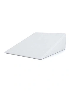 Memory Foam Bed Wedge Back Support Pillow in White
