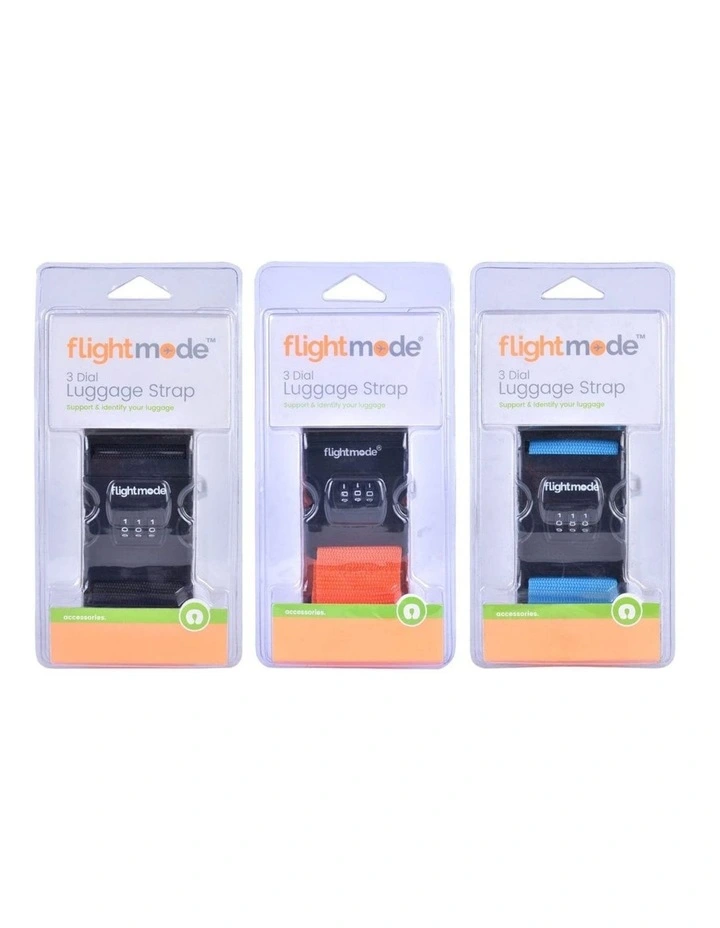 3 Dial Travel Bag Strap Random Color in Black image 4