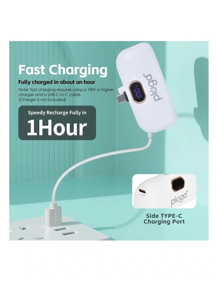 Mini USB-C Fast Charge Power Bank 5000mAh 18.5W image 5