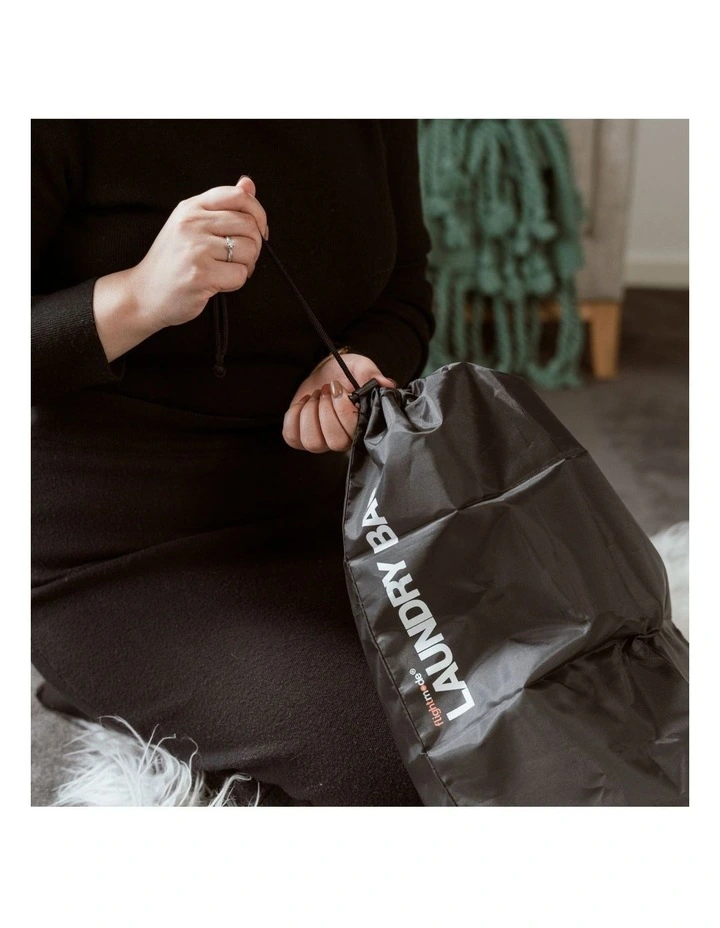 Water Resistant Travel Laundry Bag 4 Pieces in Black image 2
