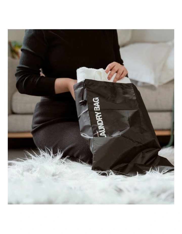 Water Resistant Travel Laundry Bag 4 Pieces in Black image 5