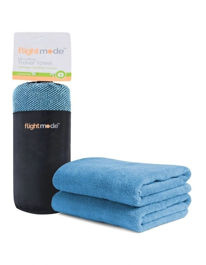Microfibre Travel Towel in Blue image 1