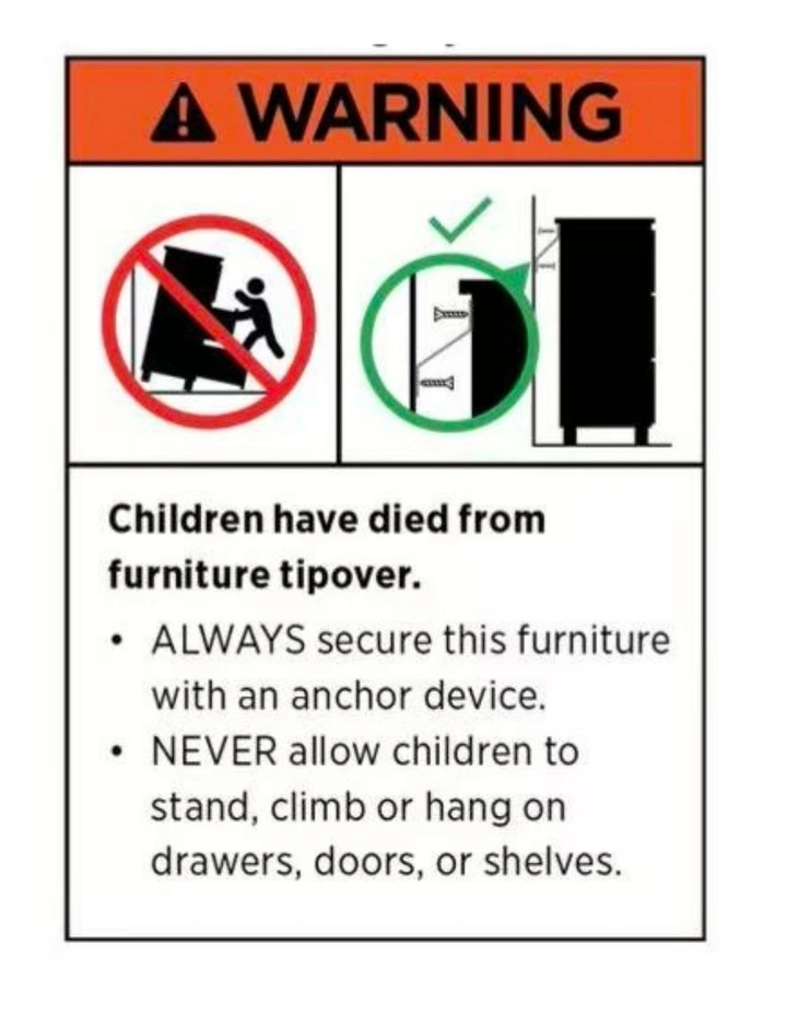 6 Drawer Bamboo Storage Cabinet in Beige image 7