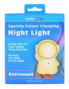 Squishy Astronaut Bedroom Lamp Night Light in Yellow