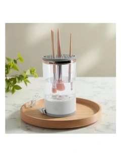 Makeup Brush Cleaning And Drying All-In-One Machine in White
