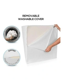 Memory Foam Bed Wedge Pillow Replace Cover Only in Grey