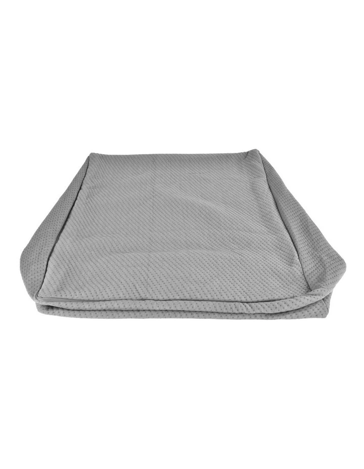 Memory Foam Bed Wedge Pillow Replace Cover Only in Grey image 7