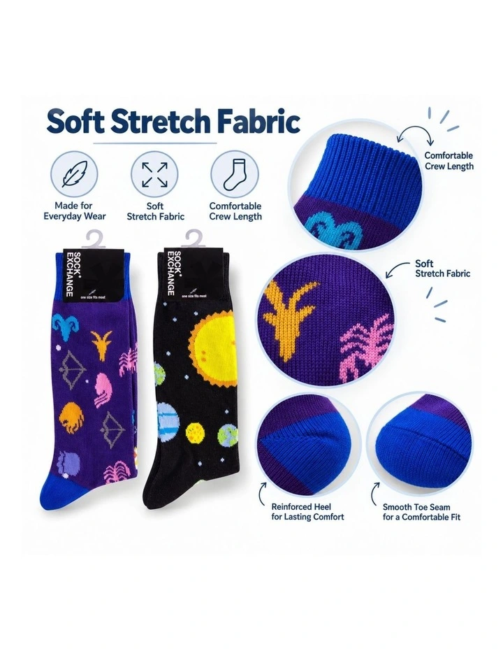 Fashion Novelty Funny Socks 6 Pairs in Multi image 6
