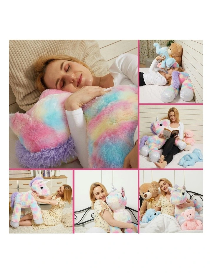 Jumbo Lying Unicorn Plush 105cm image 3
