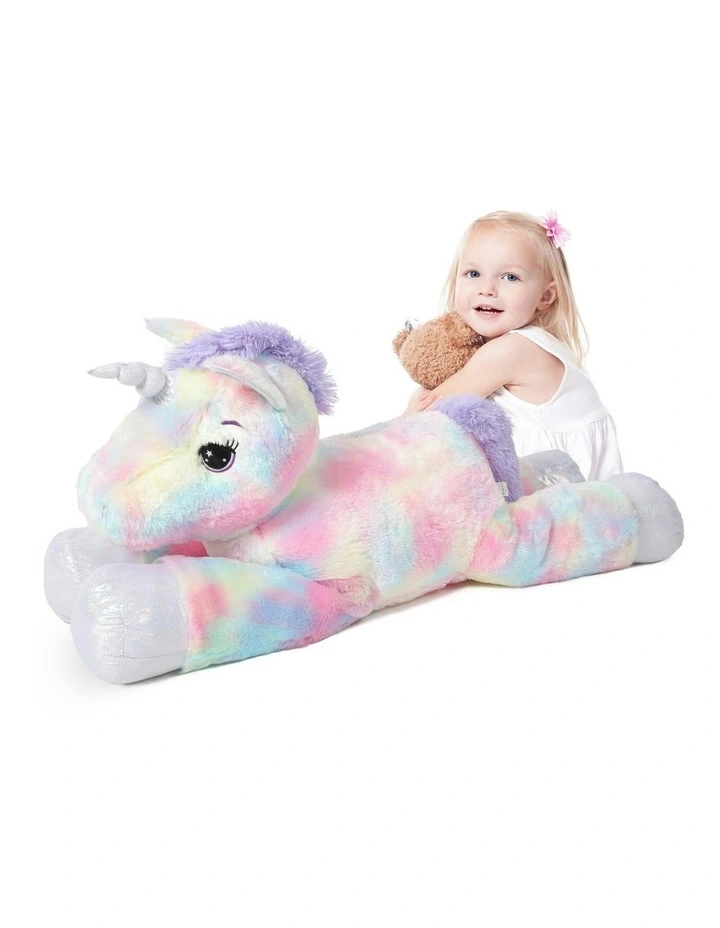 Jumbo Lying Unicorn Plush 105cm image 4