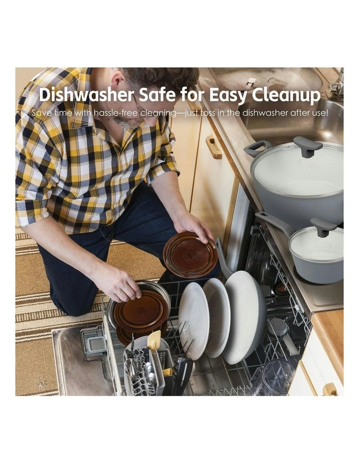 Non-Stick Cookware Set 8 Pieces in Silver image 6