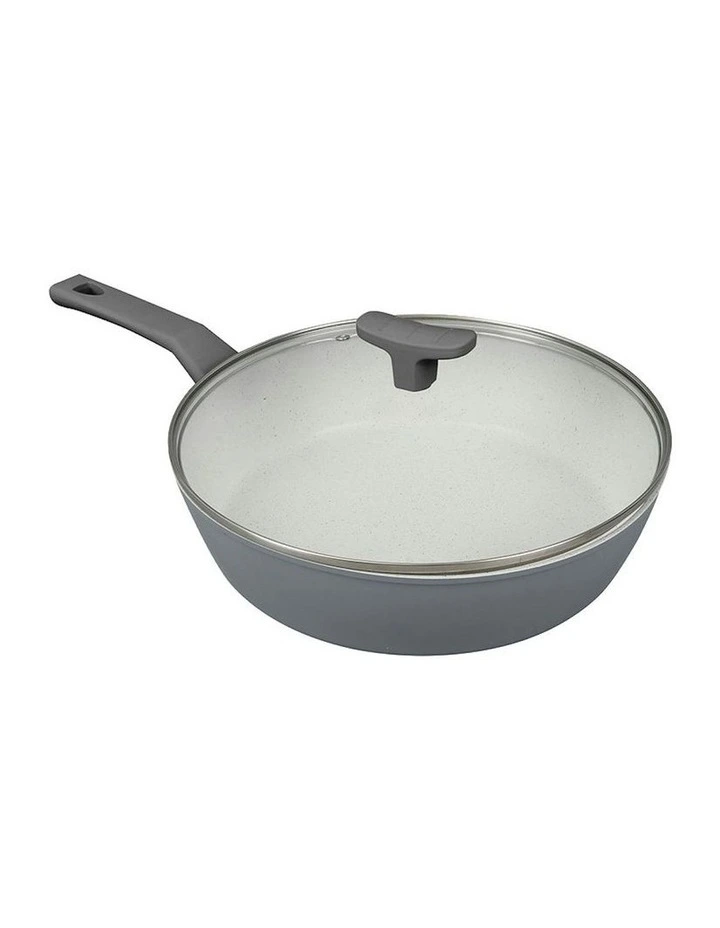 Non-Stick Saute Pan With Lid 28cm in Silver image 1
