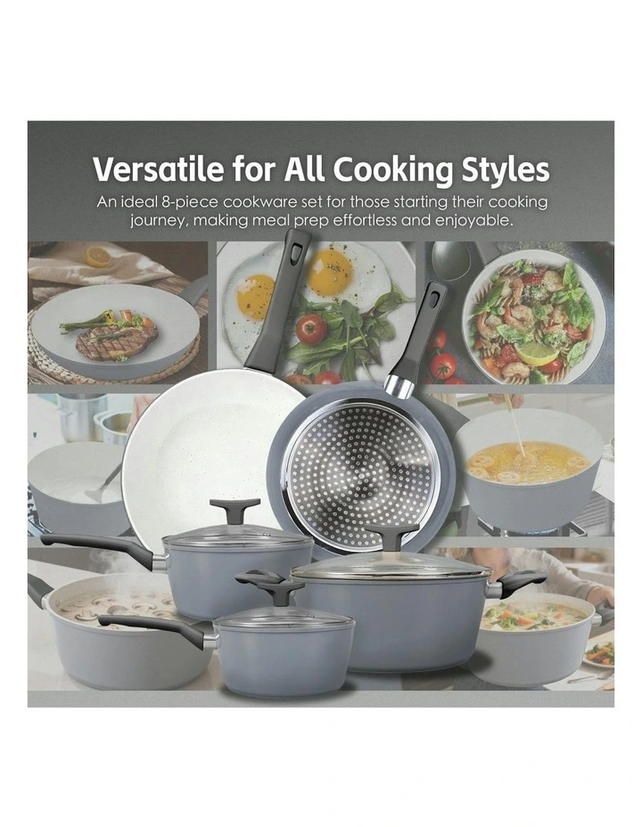 Non-Stick Saute Pan With Lid 28cm in Silver image 5