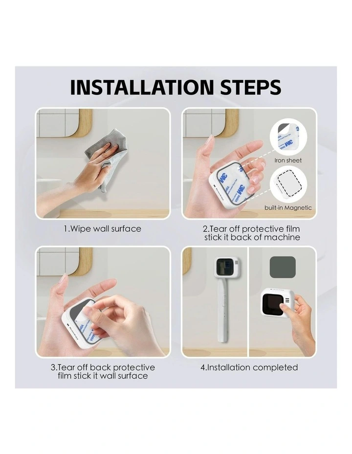 Rechargeable UV Toothbrush Sterilizer 2 Pieces in White image 7