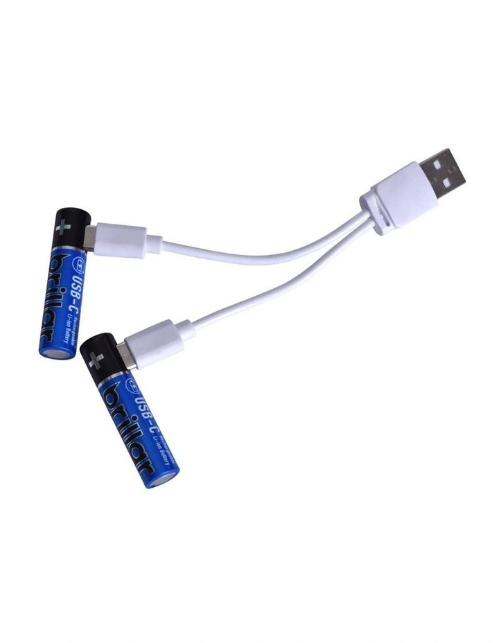 USB-C Direct Rechargeable AAA Batteries 4-Pieces image 4