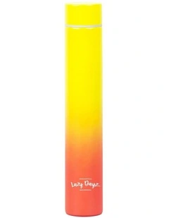 Lazy Dayz Slimline Drink Bottle 300ml Yellow Peach Ombre