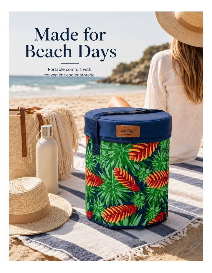 20L Insulated Cooler Stool Portable Picnic Seat Mossman image 3