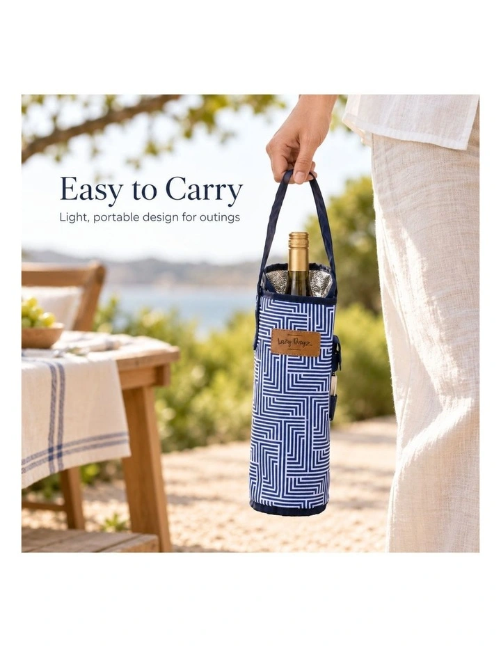 Lazy Dayz Insulated Wine Bottle Tote Makena image 3