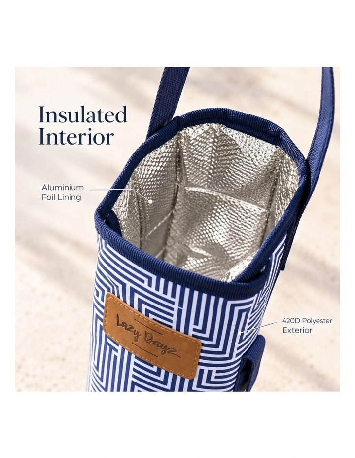 Lazy Dayz Insulated Wine Bottle Tote Makena image 4
