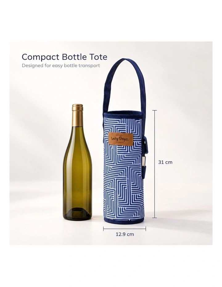 Lazy Dayz Insulated Wine Bottle Tote Makena image 5