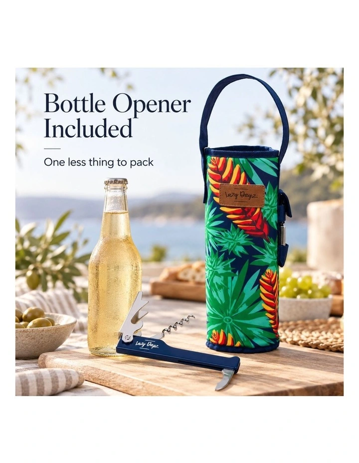 Lazy Dayz Insulated Wine Bottle Tote Mossman image 2