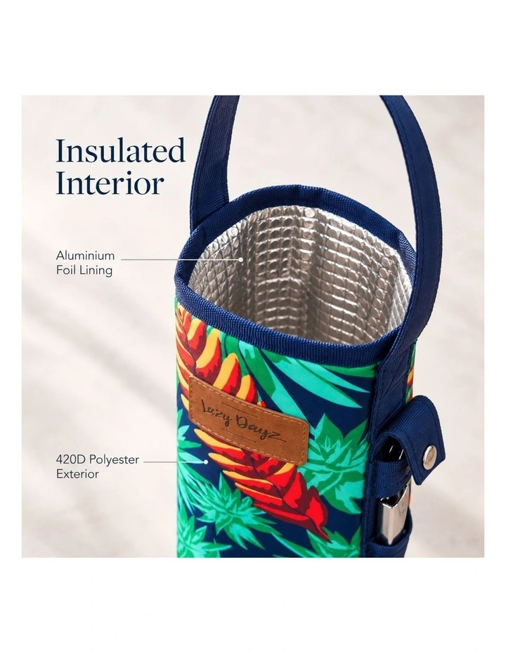 Lazy Dayz Insulated Wine Bottle Tote Mossman image 4