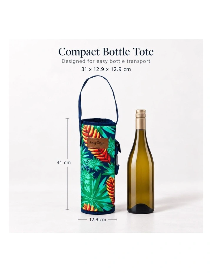 Lazy Dayz Insulated Wine Bottle Tote Mossman image 5