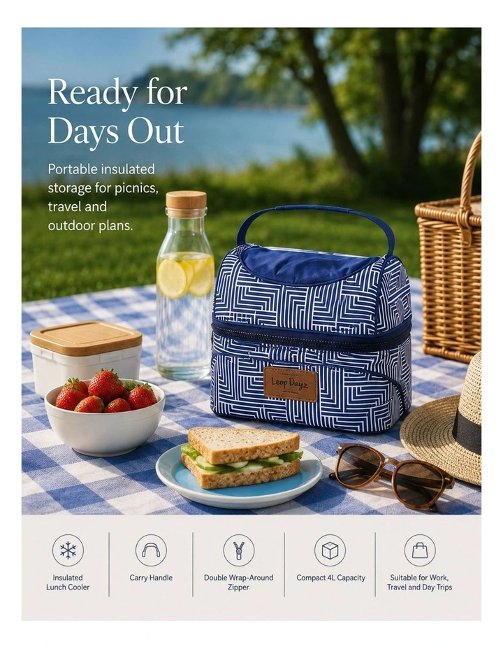 4L Insulated Lunch Cooler Bag Makena image 3