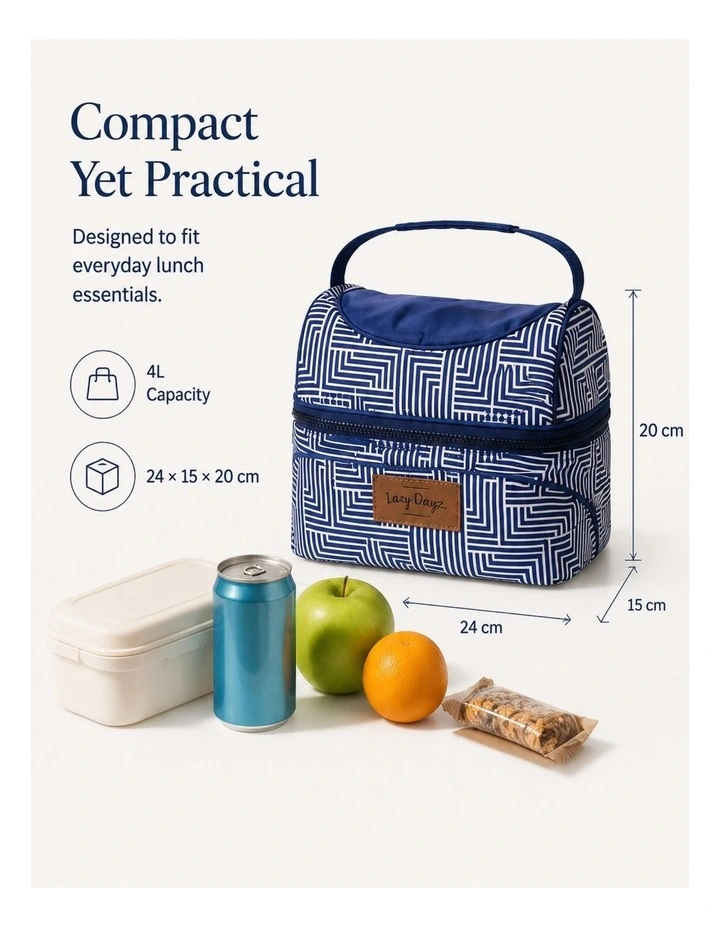4L Insulated Lunch Cooler Bag Makena image 4