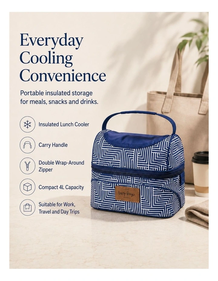 4L Insulated Lunch Cooler Bag Makena image 7