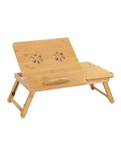 Foldable Bamboo Laptop Table, Bed Tray and Workstation