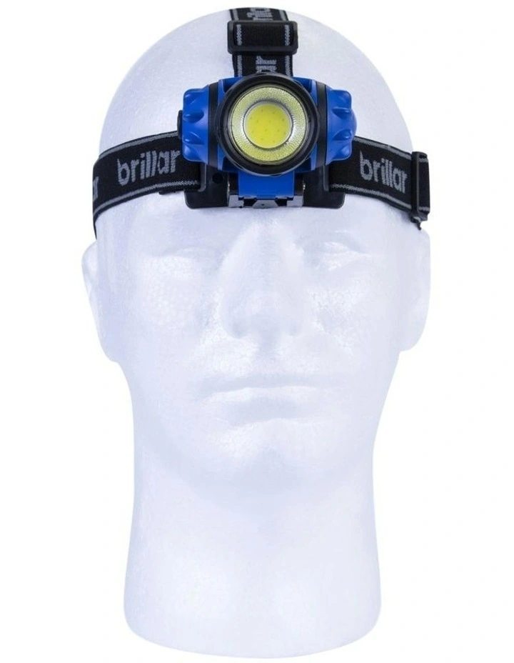 COB LED 3 Mode Adjustable Headlamp in Blue image 2