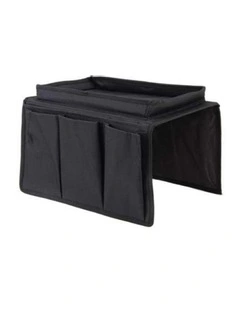 Arm Rest Organiser Storage Bag in Black