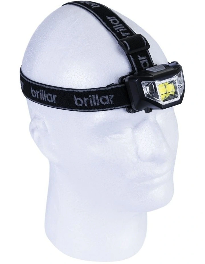 COB LED 5 Mode Adjustable Headlamp in Black image 1