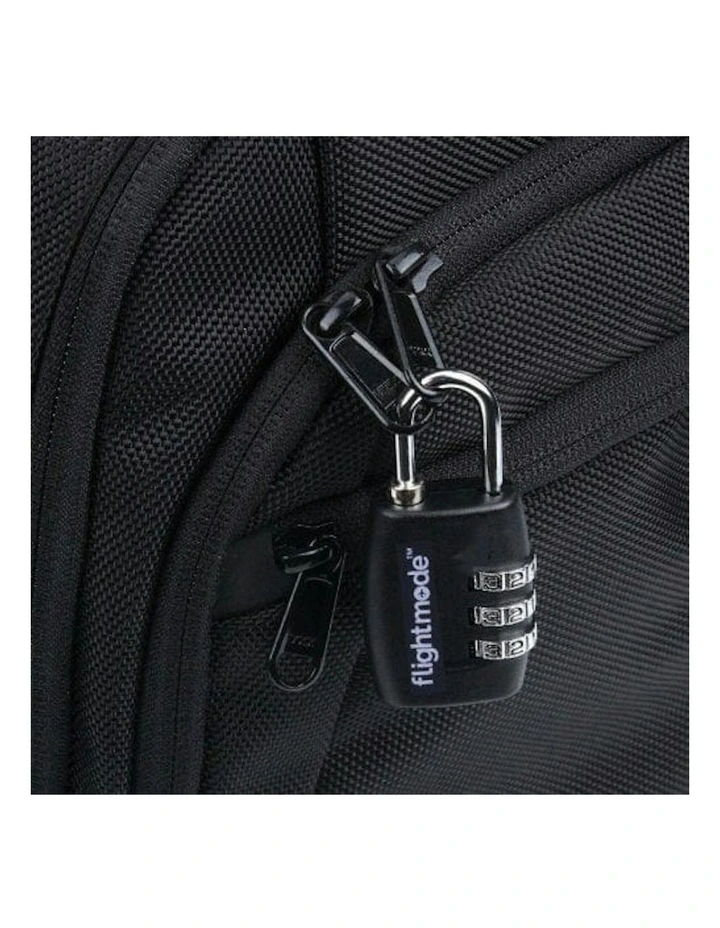3 Dial Padlock 2 Pack in Black image 2