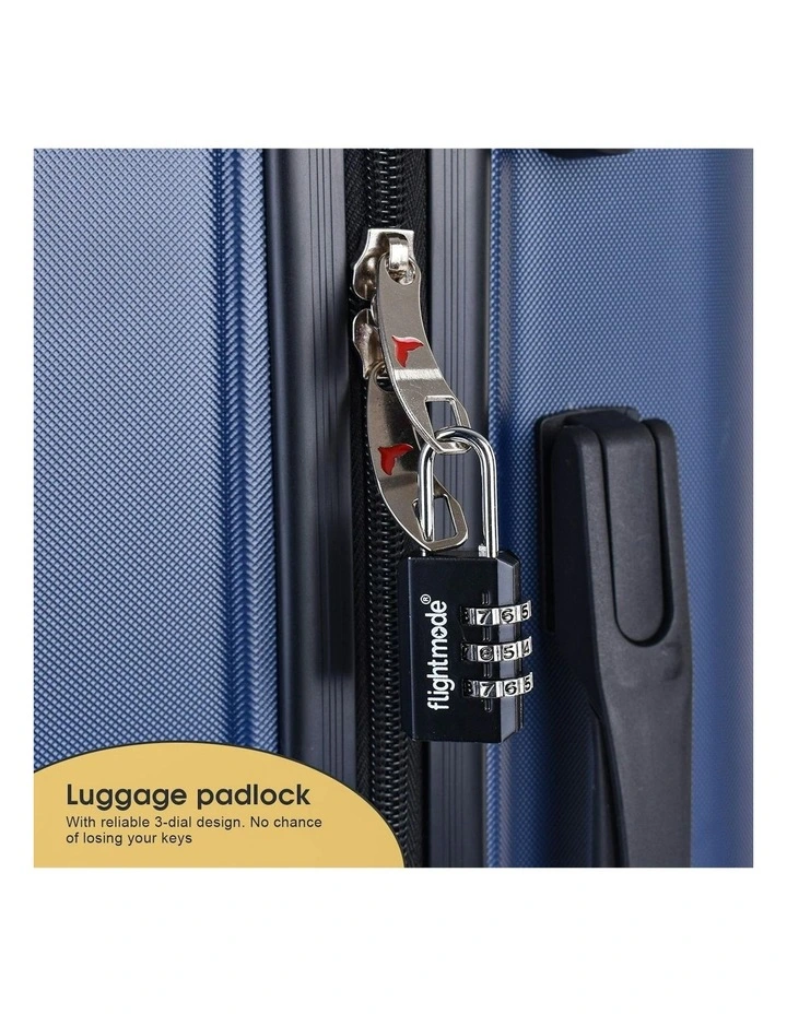 3 Dial Padlock 2 Pack in Black image 7