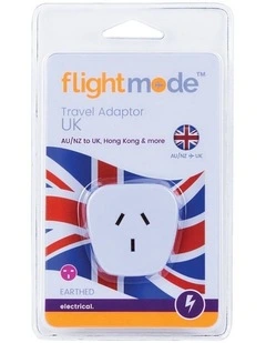 Outbound AU/NZ to UK/Hong Kong Travel Adaptor (Type G) in White