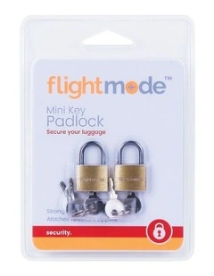 20mm Mini Brass Key Padlocks 2 Pack in Silver