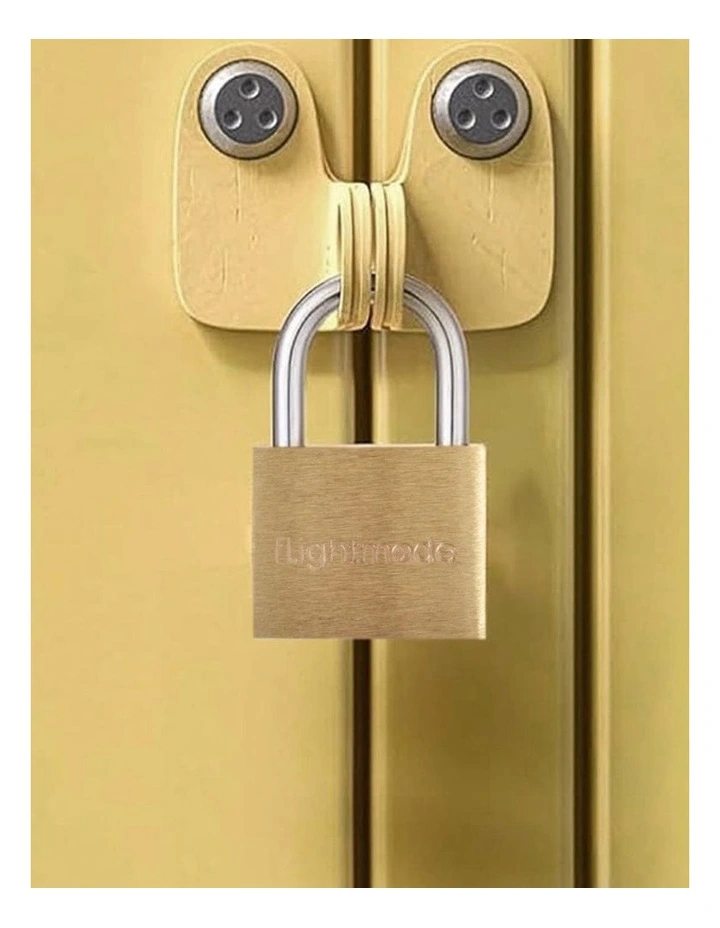 20mm Mini Brass Key Padlocks 2 Pack in Silver image 2