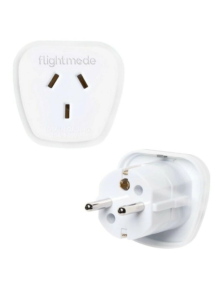 Outbound Europe Adaptor (Europe/Bali) Type C in White image 2