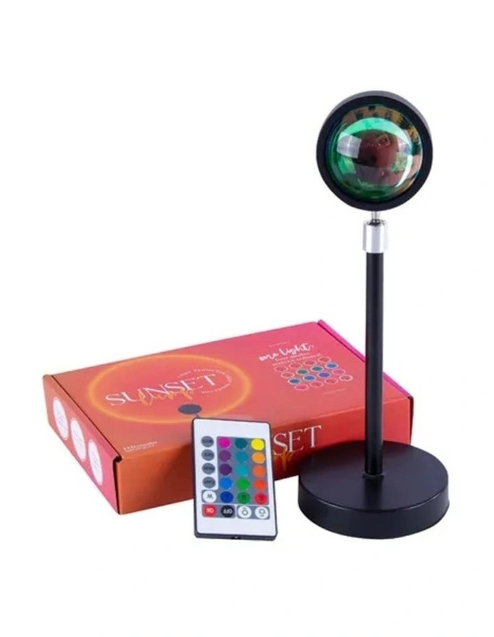 16 Colors LED Sunset Projector Lamp image 1
