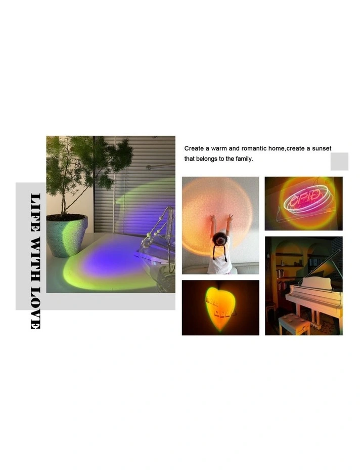 16 Colors LED Sunset Projector Lamp image 3