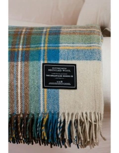 Heritage Collection Recycled Wool Scottish Tartan Blanket in Multi