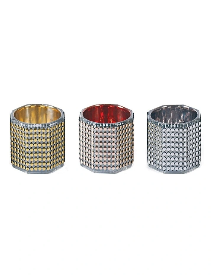 Dimple Candle Holder Set of 3 image 1