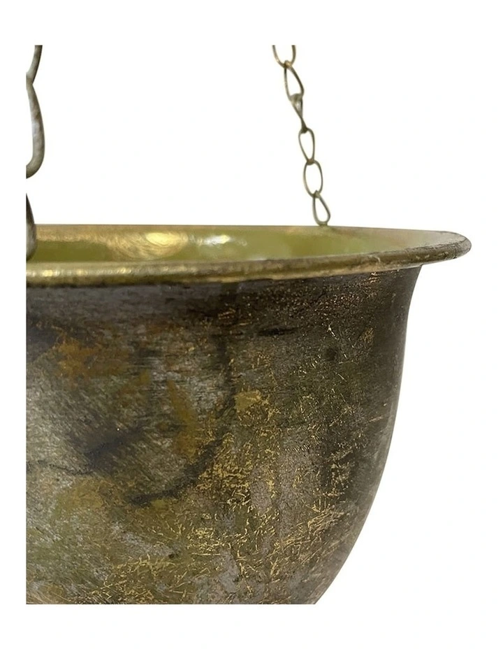 Willow & Silk Lustre Flower Plant Hanger on Chains image 2