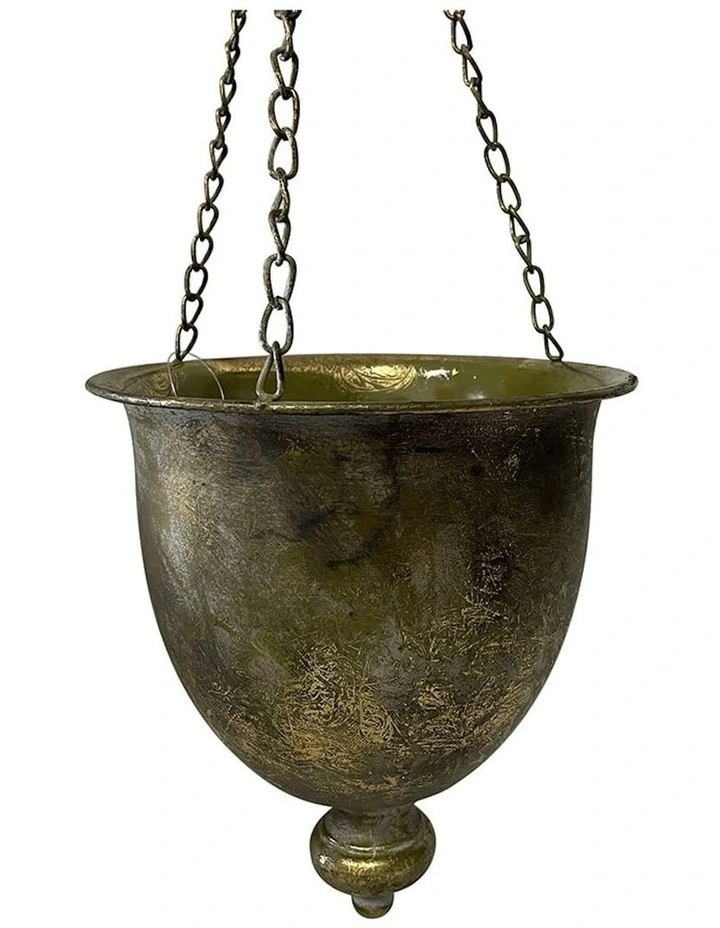 Willow & Silk Lustre Flower Plant Hanger on Chains image 5