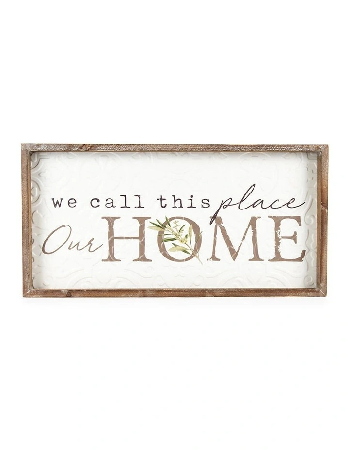 Our Home Timber Framed Wall Art image 1