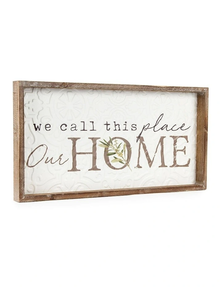 Our Home Timber Framed Wall Art image 2