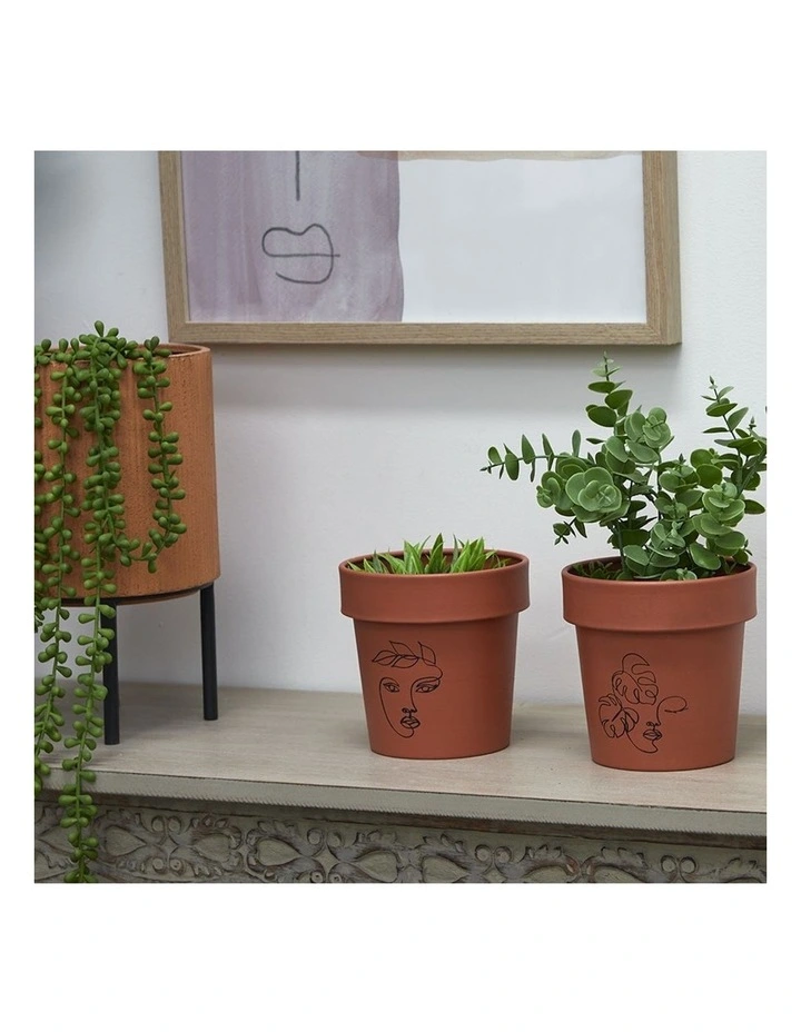 Artificial Eucalyptus Plant Pot in Green image 5