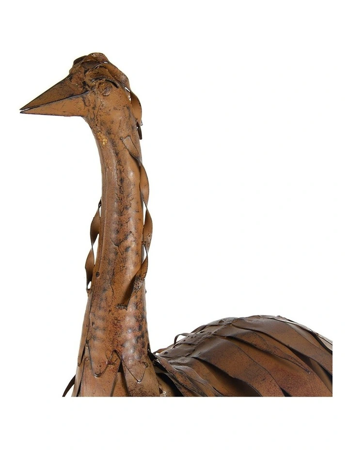 Garden Ornament Ostrich in Brown image 3